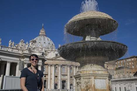 Katie at the Vatican