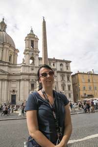 Katie in the Piazza Navona